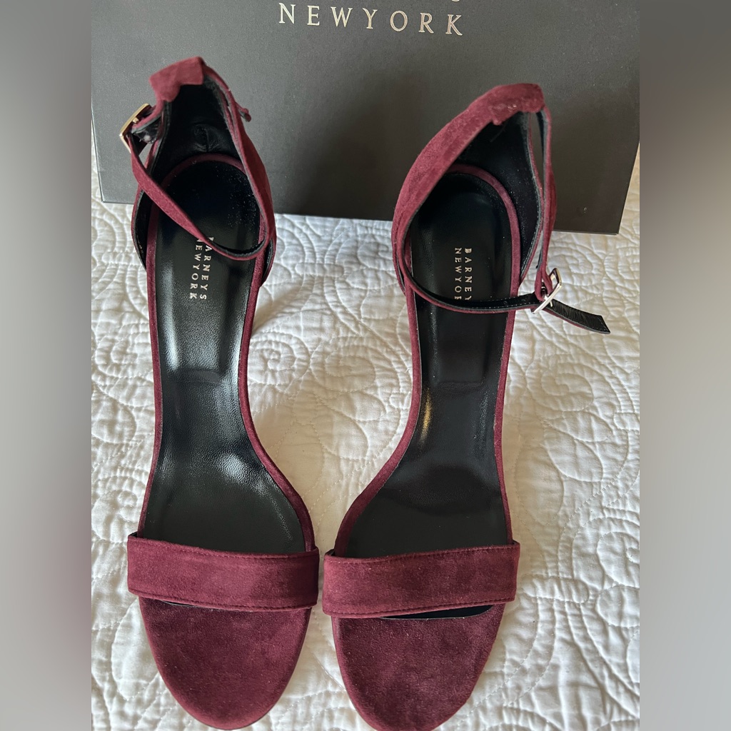 Barneys New York Desio Suede Sandals
